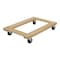 Vestil Tan Hardwood Dolly-Open Deck 1200lb Capacity Non-Marking 24 x 36 HDOF-2436-12-NM - alternate 2